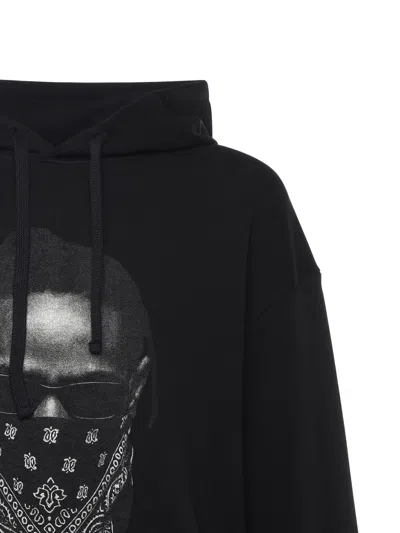 Ih Nom Uh Nit Graphic Hooded Sweater Kangaroo Pocket In Black