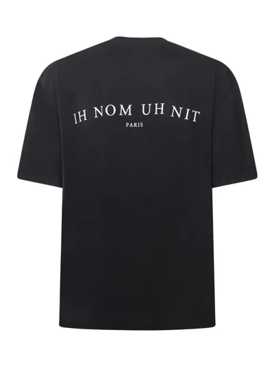 Ih Nom Uh Nit Printed Cotton T-shirt In Blue