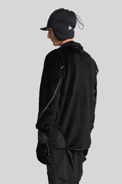 And Wander 18 High Loft Fleece Jacket In Black