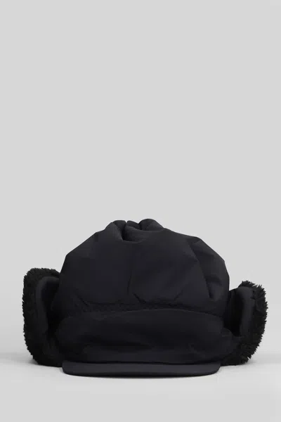 And Wander Hats In Black Nylon In Black