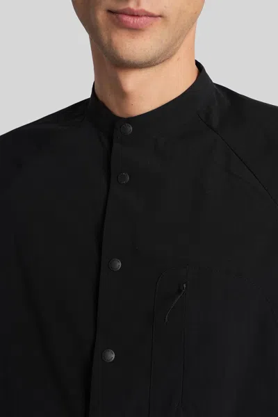 And Wander Shirt In Black Polyester In Black