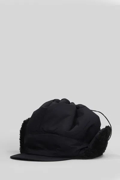 And Wander Hats In Black Nylon In Black