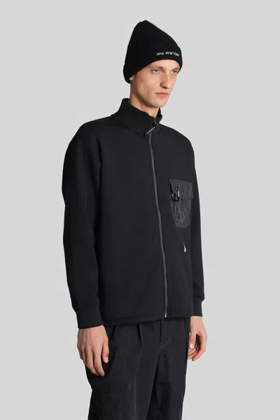 And Wander Sweatshirt In Black Polyester In Black
