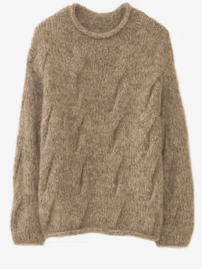 Lauren Manoogian Wool And Alpaca Sweater In Gray