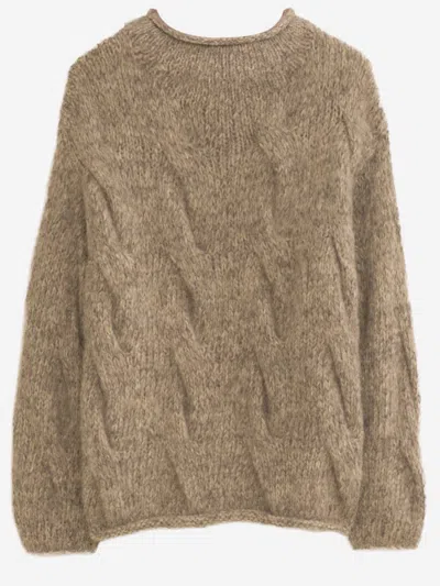 Lauren Manoogian Wool And Alpaca Sweater In Gray
