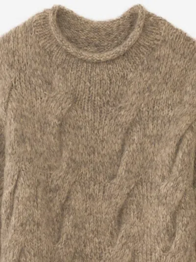 Lauren Manoogian Wool And Alpaca Sweater In Gray