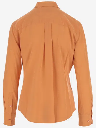 Equipment Silk Shirt In Orange