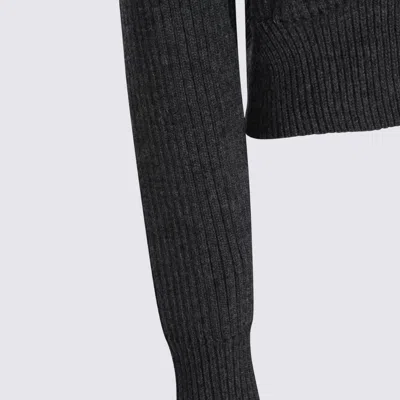 Givenchy Cropped Long Sleeve Knitwear Featuring Buttons In Black