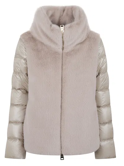 Herno Padded Jacket In Animal Print