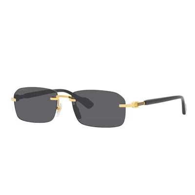 Pre-owned Gucci Women's  Rimless Sunglasses In Gold (gg_1221s_001)