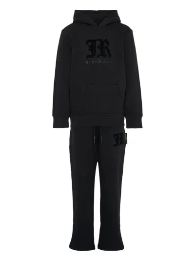 John Richmond Junior Hooded Tracksuit In Black
