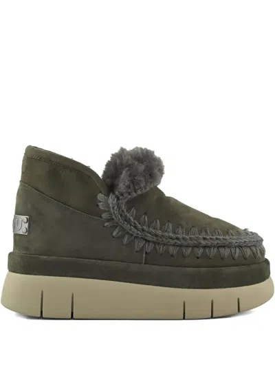 Mou Bounce Welt Sneakers In Green