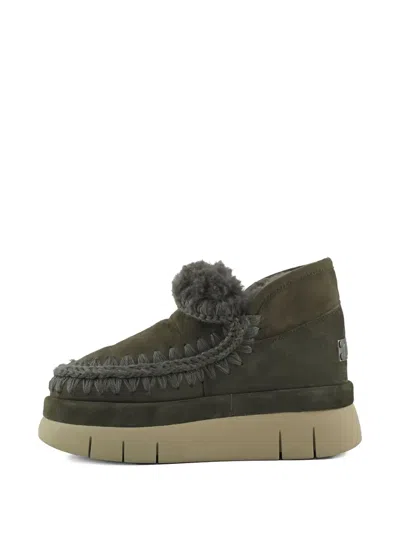 Mou Bounce Welt Sneakers In Green