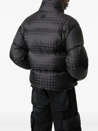 Amiri Ma Quad-jacquard Down Acket In Black
