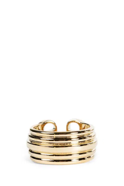 Valentino Vlogo Signature Metal Ring In Gold