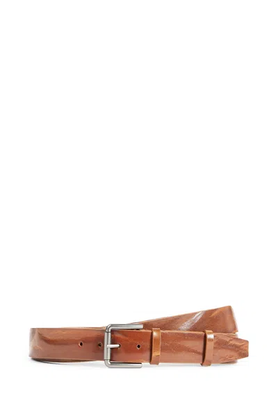 Max Mara Long Adjustable Belt Metal Buckle In Brown