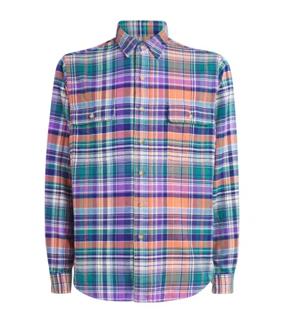 Polo Ralph Lauren Cotton Plaid Shirt In Multi