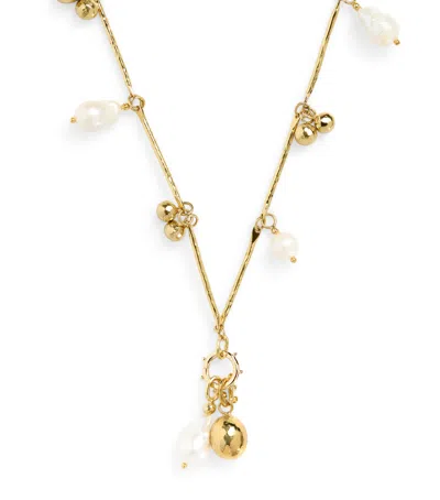 Ulla Johnson Multi Charm Alora Necklace In Gold