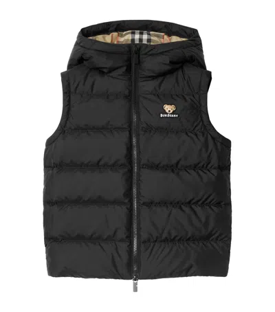Burberry Kid Boy Puffer In Black