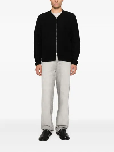 Universal Works Zip Bomber Jacket In Black