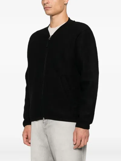 Universal Works Zip Bomber Jacket In Black