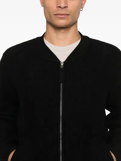 Universal Works Zip Bomber Jacket In Black