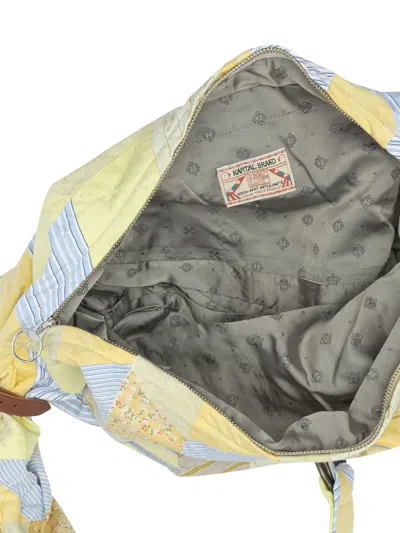 Kapital Patchwork Shoulder Bag In Yellow