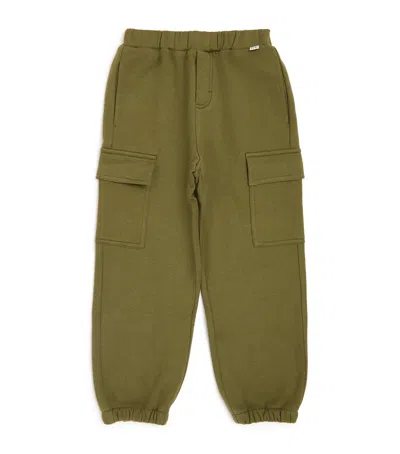 Il Gufo Cotton Cargo Sweatpants In Neutral