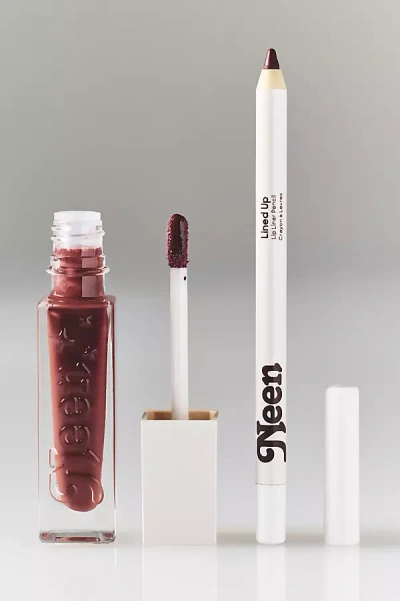 Neen Lip Charm Duo With Silicone Bag In Brown