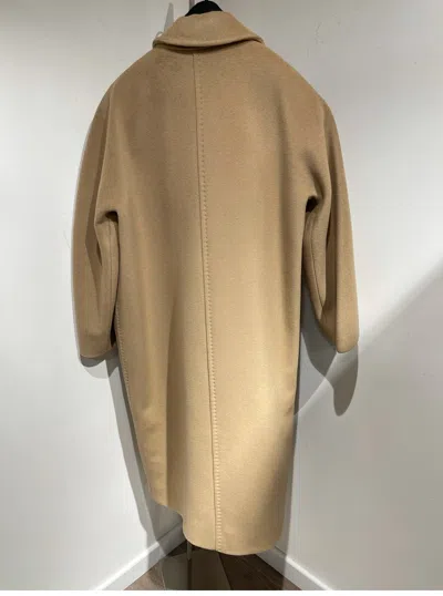 Max Mara Classic Lapel Coat In Brown