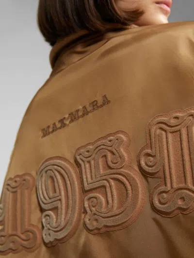 Max Mara Classic Lapel Coat In Brown