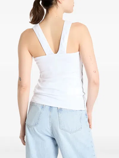 Calvin Klein Logo-print Tank Top In White