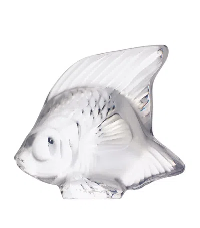 Lalique Crystal Fish Sculpture In Transparent