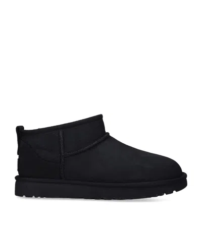 Ugg Classic Ultra Mini Ankle Boots In Black