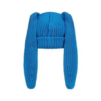 Charles Jeffrey Loverboy Chunky Rabbit Beanie In Blue