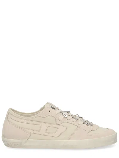 Diesel Suede Low-top Sneakers Rubber Sole In Pink