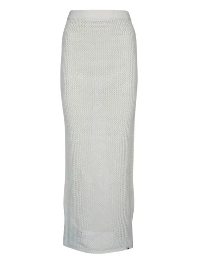 Tommy Jeans Gonna Knitted Skirt In White