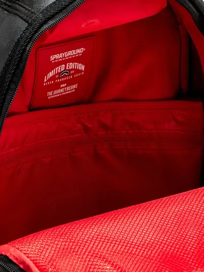 Sprayground Shark Central Double Trouble Backpack In Black