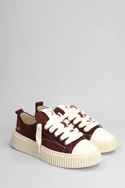 Rhun Sneakers In Burgundy