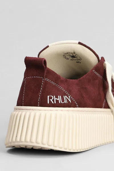 Rhun Sneakers In Burgundy