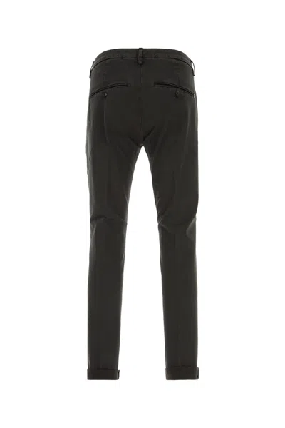 Dondup Logo-trimmed Trousers In Gray