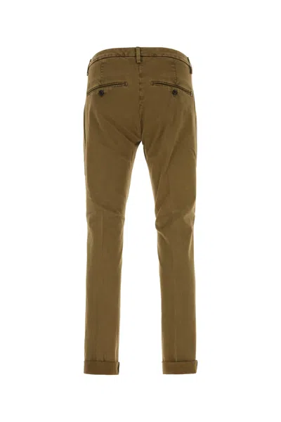 Dondup Cuffed Trousers With Pockets And Loops In Green