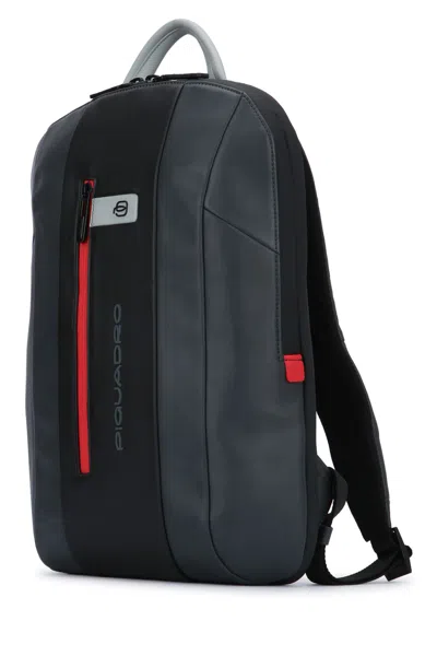 Piquadro Versatile Backpack Featuring Adjustable Straps In Black