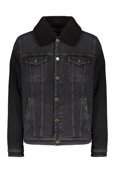 Moorer Lapel Down Jacket In Black