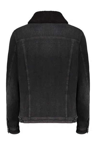 Moorer Lapel Down Jacket In Black