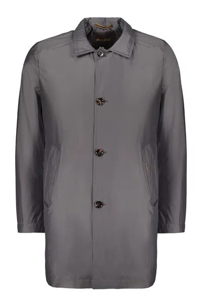 Moorer Elegant Grey Jacket With Button Closure In Gray