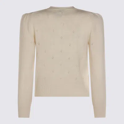Chloé Wool And Cashmere Fitted Sweater With An Openwork Motif Clothing In Multi