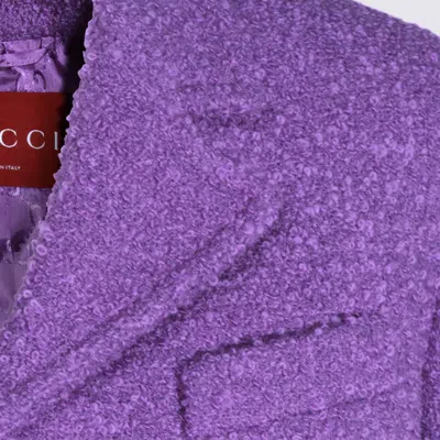 Gucci Purple Cotton Casual Jacket In Purple