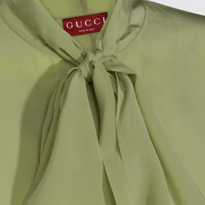 Gucci Long-sleeved Shirt In Green