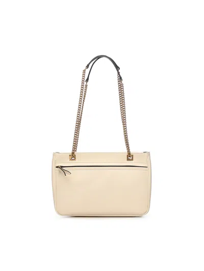 Valentino Butter White Viva Superstar Small Shopping Bag In Multi